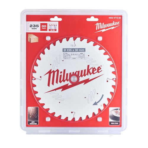 Milwaukee Wood Circular Saw Blade 235 x 30 x 2.4mm, 4932451726