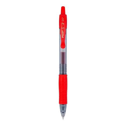 Pilot G2 Premium Gel Roller Pen, 0.7mm, Red