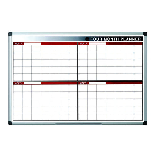 Bi-Office 4-Months Planner Board, 60 x 90cm