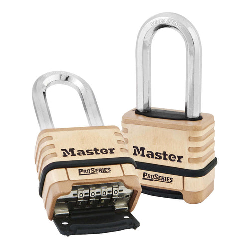 Master Lock Proseries Combination Lock, 2-1/16" Shackle Length, 1175LHSS