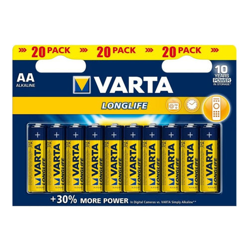 Varta AA Battery, Pack of 20