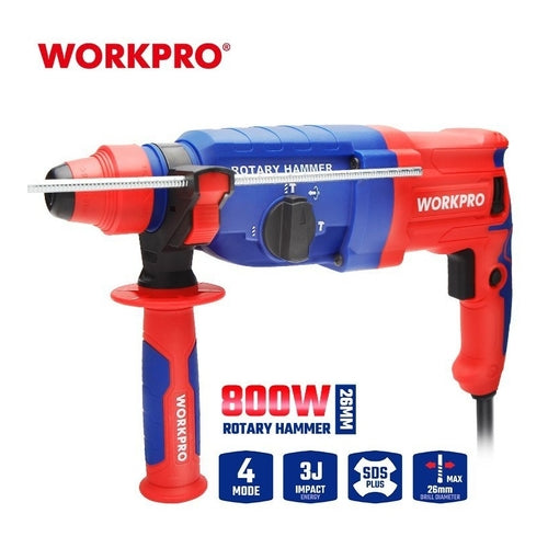 WORKPRO SDS-Plus Rotary Hammer, 26mm, 800W, WP470400