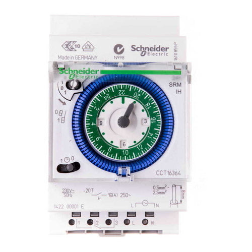 Schneider Electric Acti9 IH Mechanical Time Switch, 24H, without Memory, CCT1634
