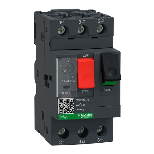 Schneider Electric TeSys GV-2 Thermal-Meganetic Circuit Breaker, Screw Clamp Therminals