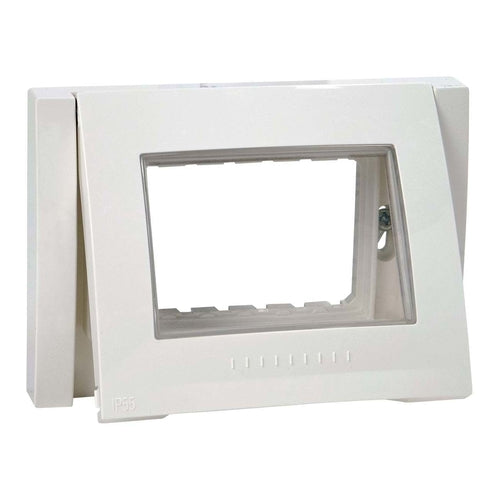 Schneider Electric Unica Plus Waterproof Cover frame, 1 Gang, 3 Module, IP55, Ivory