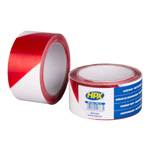 HPX Barrier Tape, Red/White, 100m x 50mm