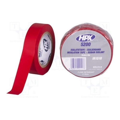 HPX Insulation Tape 5200, Red, 10m x 15mm
