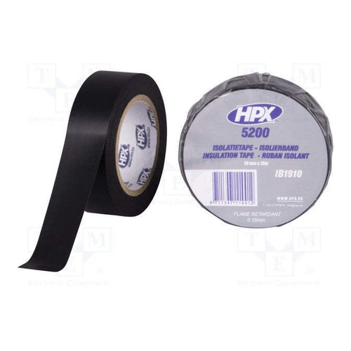 HPX Insulation Tape 5200, Black, 10m x 19mm