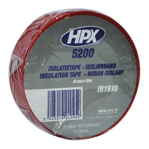 HPX Insulation Tape 5200, Red, 10m x 19mm