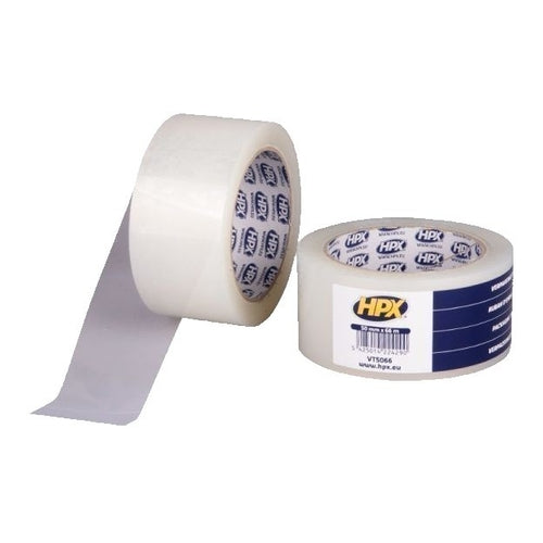HPX Packaging Tape, Transparent, 66m x 50mm