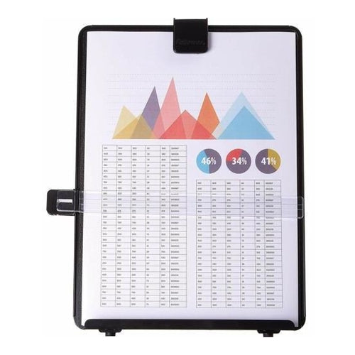 Desktop Document Holder, Plastic, Black