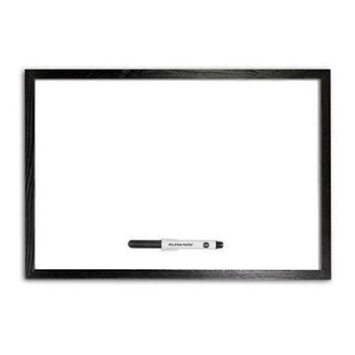 Bi-Office WhiteBoard, Wood Frame, Black Frame, 60x90cm