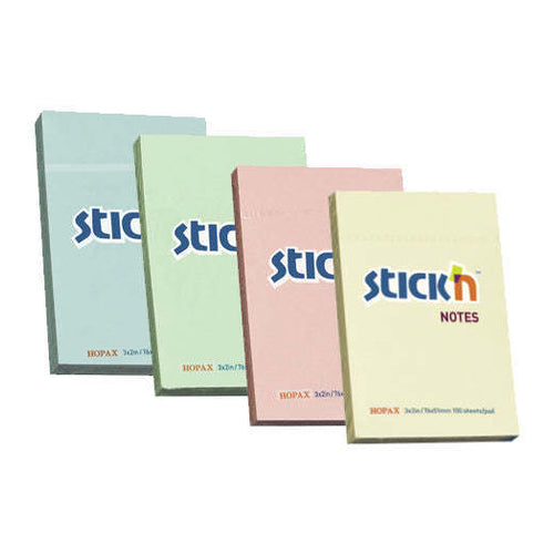 Hopax Sticky Notes, 2"x 3", Pack of 4