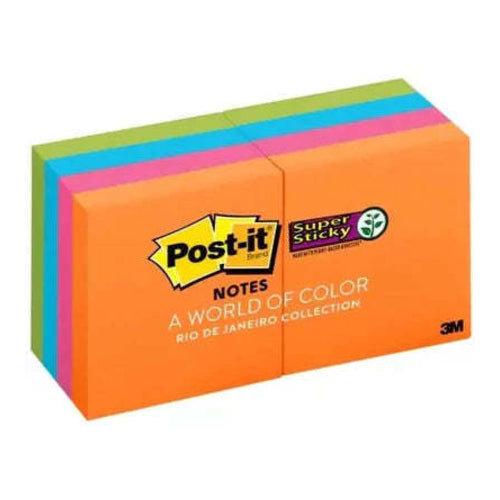 Post-it Super Sticky Notes 1 7/8" x 1 7/8", Pack of 8