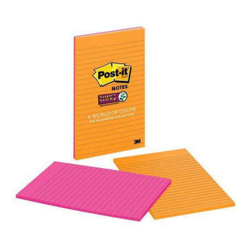 Post-It Notes Super Sticky Super Sticky 5"x8",  Pack of 2