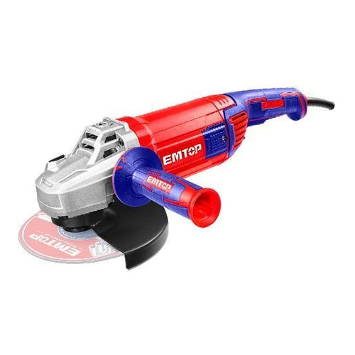 EMTOP Electric Angle Grinder, 2600W, 9" (230mm) Diameter, EAGR26093