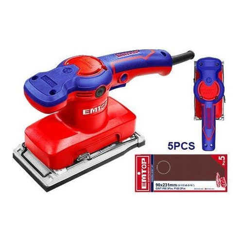 EMTOP Electric Finishing Sander, 320W, 90x180mm, EFSR3201