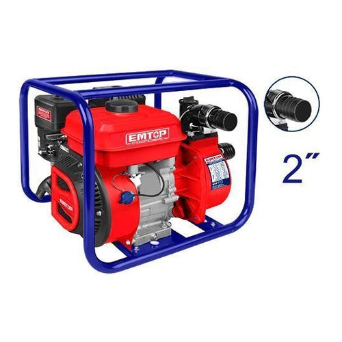 EMTOP Gasoline Water Pump, 2", 7HP, 25m Head Lift, EGWP5012