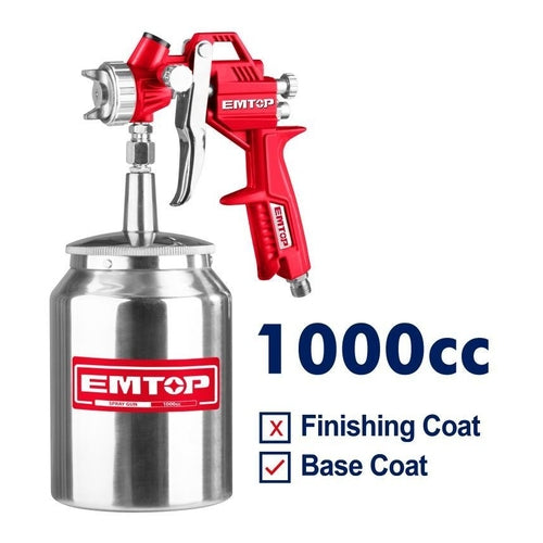 EMTOP Air Spray Gun, 1000cc, EASG10001