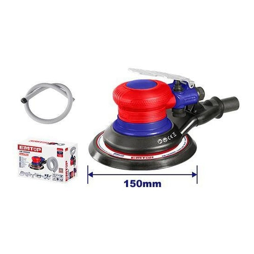 EMTOP Air Sander 6" (150mm) Diameter, 6.3 Bar (90PSI), EAPR15001