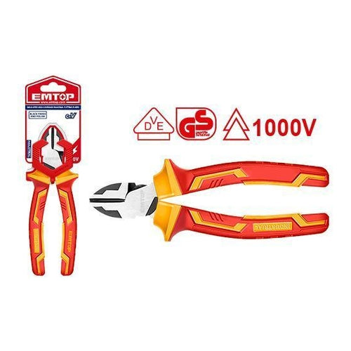 EMTOP Insulated Cutting Plier, 6" (160mm), EPLRD0631