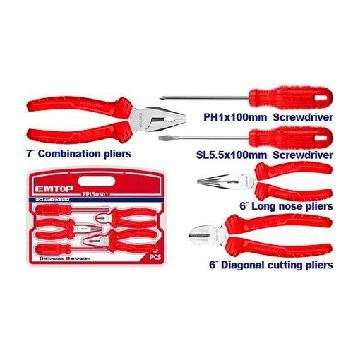 EMTOP Tools Set, 5Pcs, EPLS0501