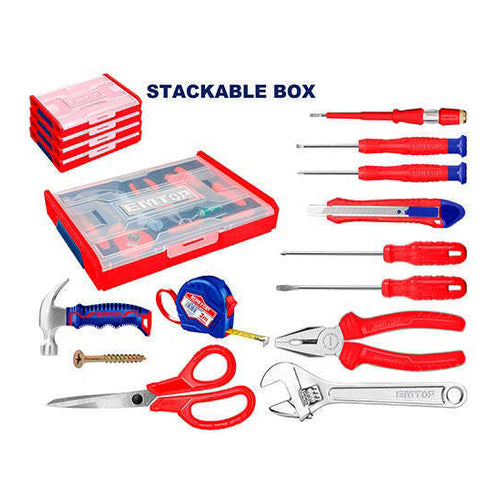 EMTOP Hand Tools Set, 51Pcs, EHTSV01H51