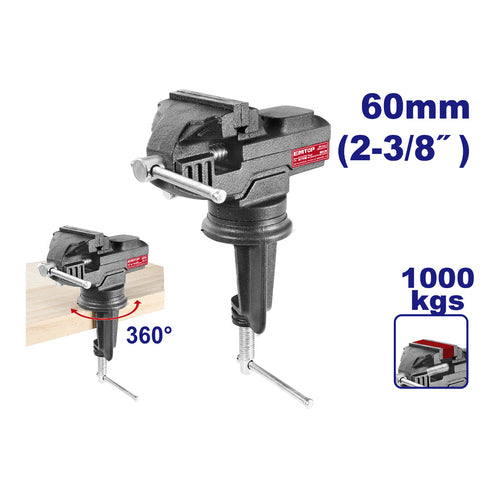 EMTOP Bench Vice, 3" (60mm), EBVEL0201