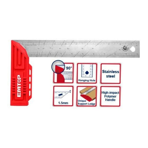 EMTOP Angle Square, 12" (300mm), ESRR30001