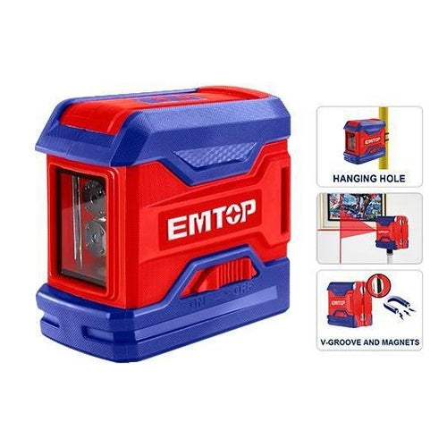 EMTOP Self-Leveling Line Laser, 0-15m, ESLE21501