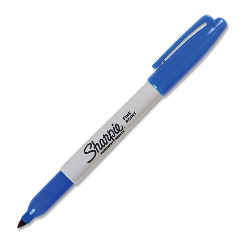 Sharpie Permanent Markers, Fine Point, Blue