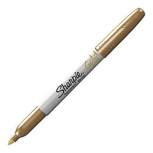 Sharpie Metallic Permanent Markers, Fine Point, Gold