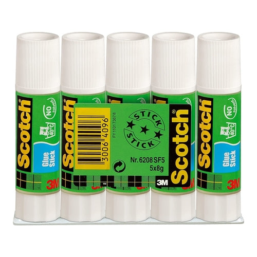 3M Scotch Glue Stick, 8g, Pack of 5