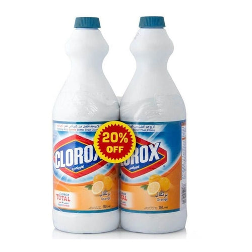 Clorox Original Bleach, Orange, 950ml, Pack of 2