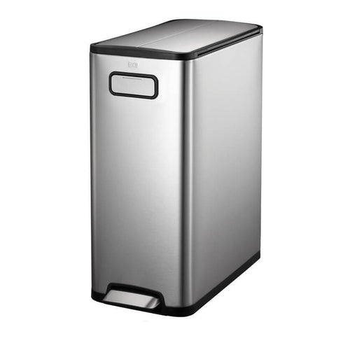 EKO Ecofly Step Trash Bin, 30L, Matt Stainless Steel