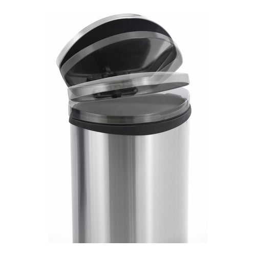 EKO Shell Bin Step Trash Bin, 30L, Matt Stainless Steel