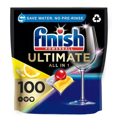 Finish Powerball Quantum Ultimate Dishwasher Tablets, Lemon, 100 Capsules