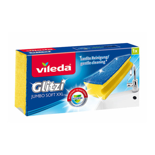 Vileda Glitzi Jumbo Soft XXL Sponge Scourer, 1Pcs