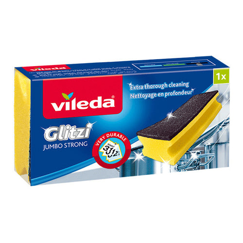 Vileda Glitzi Jumbo Strong Sponge Scourer, 1Pcs