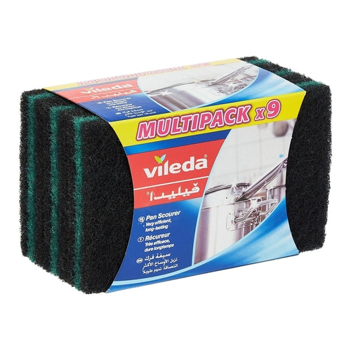 Vileda Ultra Fresh Pan Scourer, 9Pcs