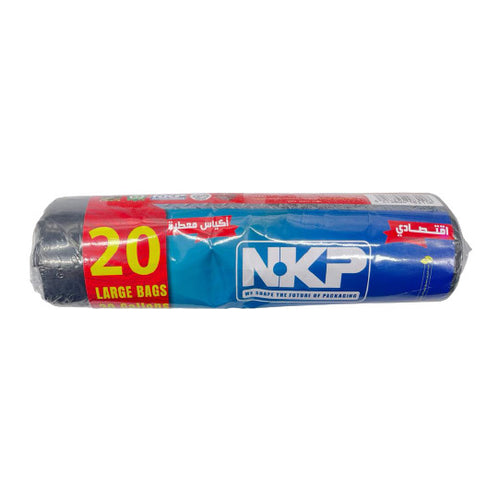 NKP Tie Trash Bags, 20 Bags, 90x70cm, 30Gal
