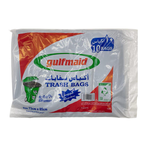 Gulfmaid Trash Bags, 10 Bags, 85x72cm, 30Gal