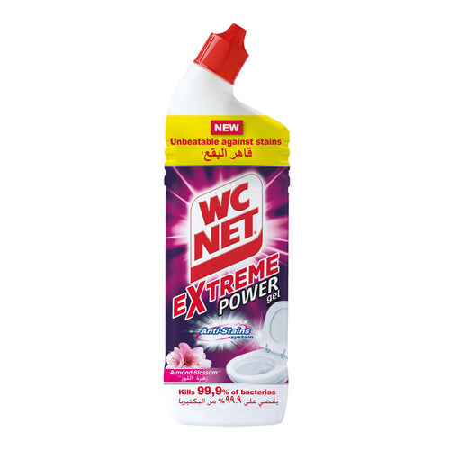 WC NET Extreme Power Gel Toilet Cleaner, Almond Blossam, 750ml