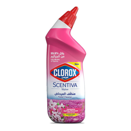 Clorox Scentiva Toilet Cleaner, Japanese Spring Blossom, 709 ml