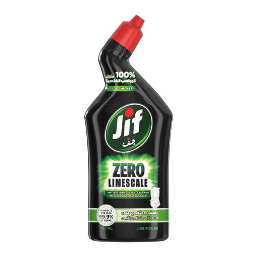 Jif Toilet Zero Limescale Cleaner, Lime Power, 750ml