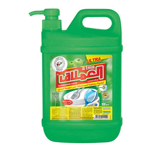 Al Emlaq Dishwashing Liquid, Apple, 1800ml