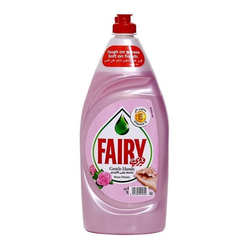 Fairy Gentle Hands Dishwashing Liquid, Rose Petals, 1L