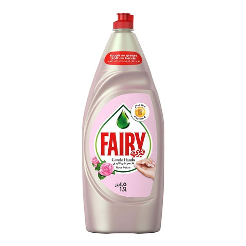 Fairy Gentle Hands Dishwashing Liquid, Rose Petals, 1.5L