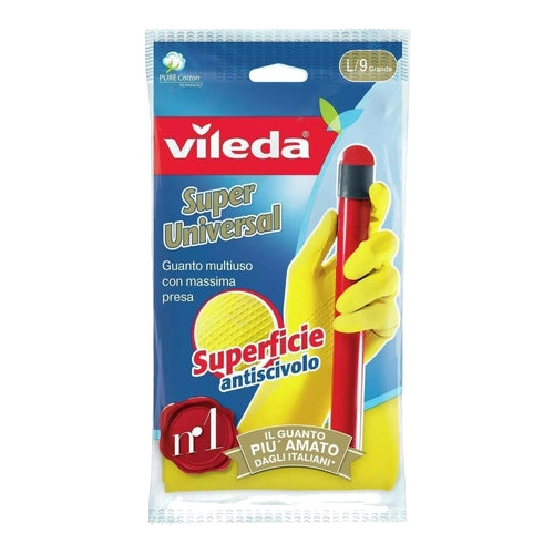 Vileda Super Universal Latex Gloves, Large