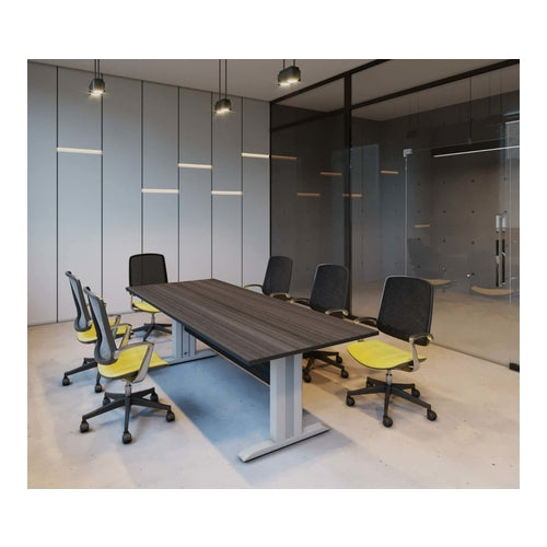 Rectangular Conference Table with Metal Legs